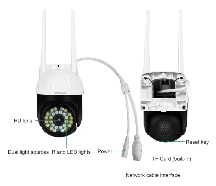 VSTARCAM smart κάμερα CS662, 3MP, WiFi, PTZ, SD, IP66 CS662