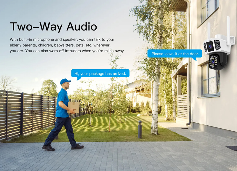 VSTARCAM smart κάμερα CS667DR, dual lens, 3MP, WiFi, SD, PTZ, IP66 CS667DR