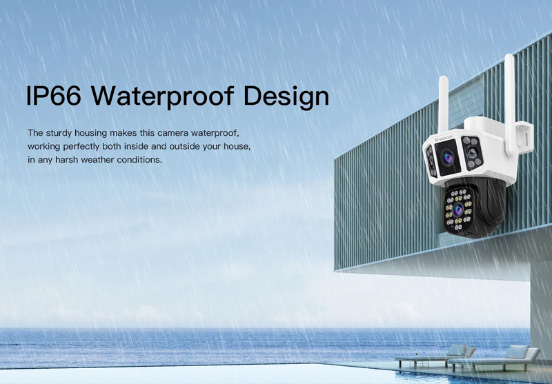 VSTARCAM smart κάμερα CS667DR, dual lens, 3MP, WiFi, SD, PTZ, IP66 CS667DR