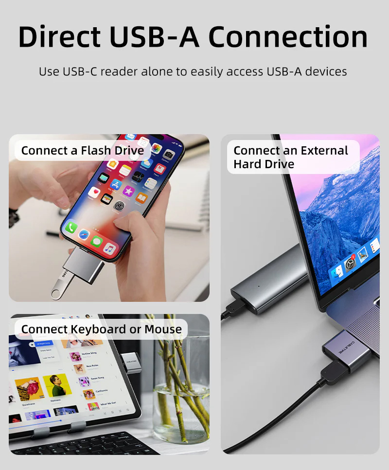 CABLETIME card reader CT-ACCD3-AG για SD & micro SD, USB 3.0, 5Gbps, γκρι CT-ACCD3-AG