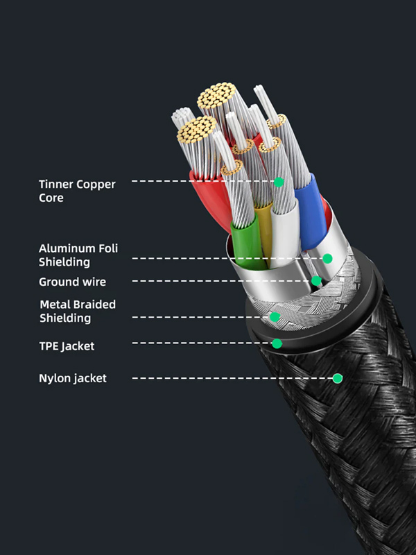 CABLETIME καλώδιο USB-C σε USB CT-AMCMG1, 3A, 5Gbps, 1m, μαύρο CT-AMCMG1-AG1