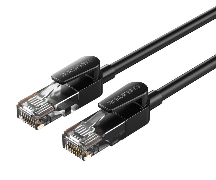 CABLETIME καλώδιο δικτύου CT-CAT6U, CAT 6 UTP, 250 MHz, CCA, 1.5m, μαύρο CT-CAT6U-PB15