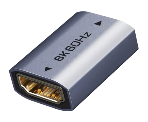 CABLETIME αντάπτορας HDMI CT-HEF8K-AG, 8K/60Hz, 4K/120Hz, 48 Gbps, γκρι CT-HEF8K-AG