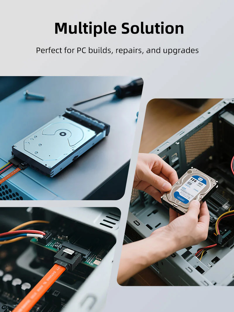 CABLETIME καλώδιο SATA III CT-SATA3, 6Gbps, 0.50m, πορτοκαλί CT-SATA3-B0.5