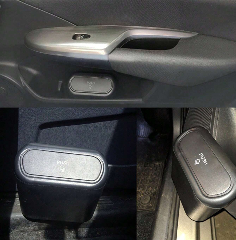 Κάδος απορριμάτων αυτοκινήτου DA211, 13.5x15.5x8cm, μαύρος DA211