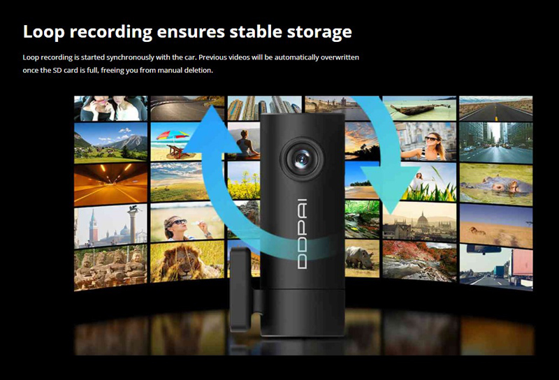 DDPAI smart κάμερα αυτοκινήτου MINI Pro, 1296p, WiFi DDP-MINIPRO