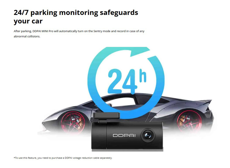 DDPAI smart κάμερα αυτοκινήτου MINI Pro, 1296p, WiFi DDP-MINIPRO