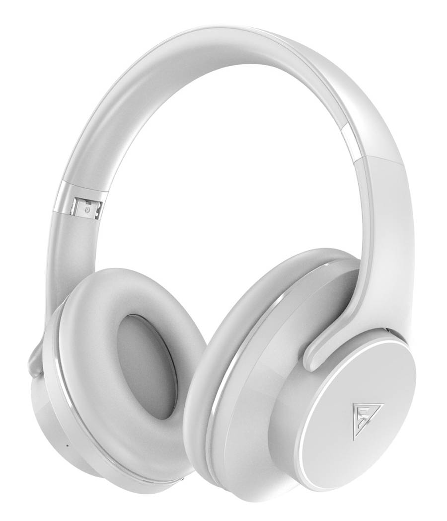 DOQAUS headphones DESIGN 1, ασύρματα & ενσύρματα, Φ40mm, 600mAh, γκρι DESIGN1-GR