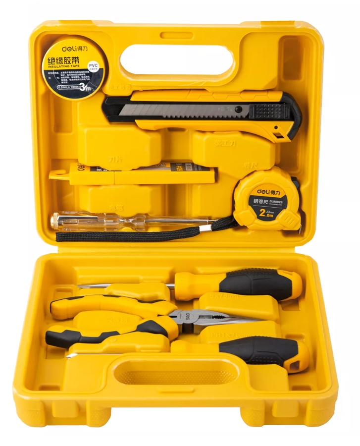 DELI σετ εργαλείων DL1008J, με θήκη, 8τμχ DL1008J