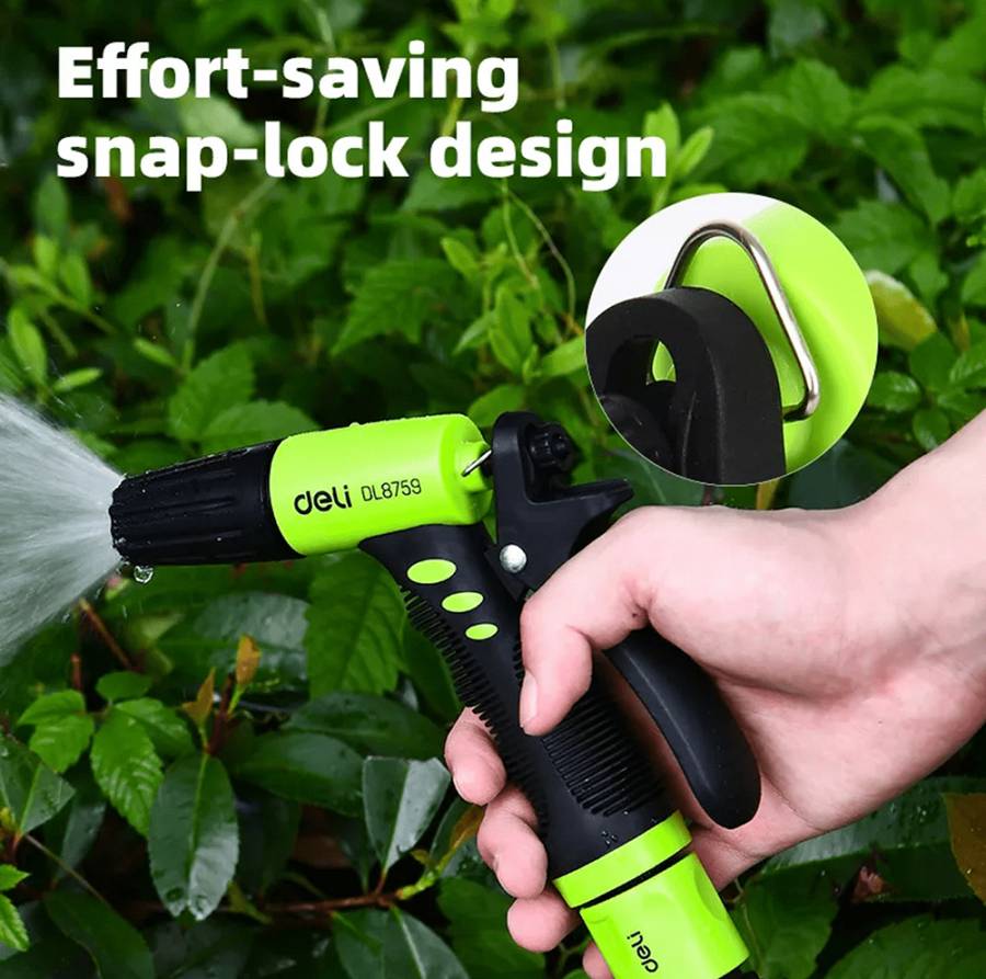 DELI πιστόλι νερού DL8759 με 3 λειτουργίες ψεκασμού, 3/4 DL8759