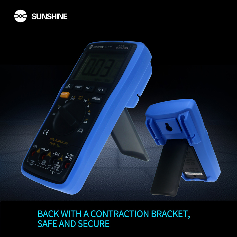 SUNSHINE ψηφιακό πολύμετρο DT-17N, AC 700V/DC 1000V, AC/DC 10A DT-17N