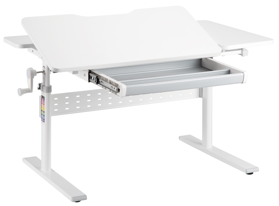 BRATECK παιδικό γραφείο E603, ρυθμιζόμενο, 100x60x54~76cm, λευκό E603