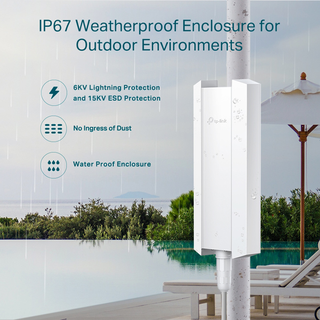 TP-LINK access point EAP650-Outdoor, WiFi 6, Mesh, AX3000, Ver. 1.0 EAP650-OUTDOOR