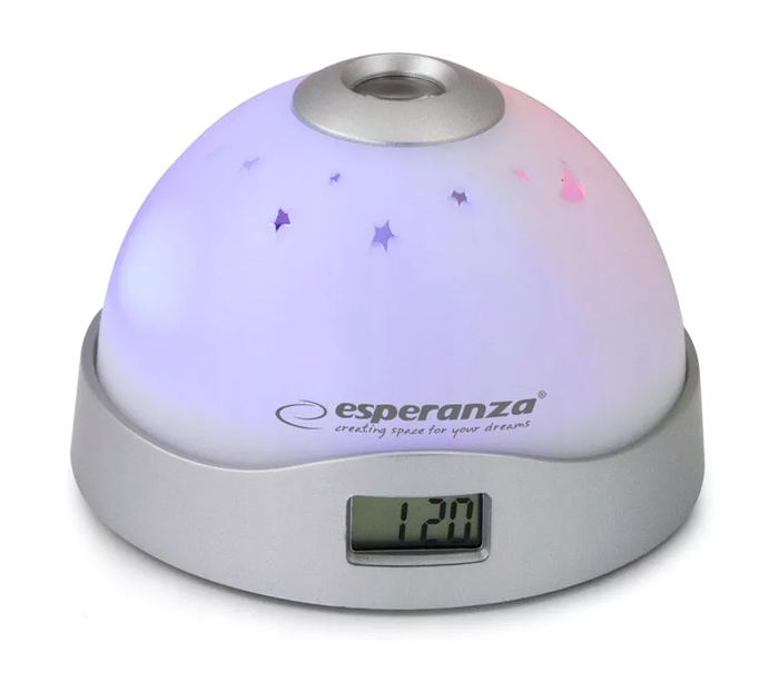 ESPERANZA επιτραπέζιο ρολόι EHC001 με προβολέα & LED, ξυπνητήρι EHC001