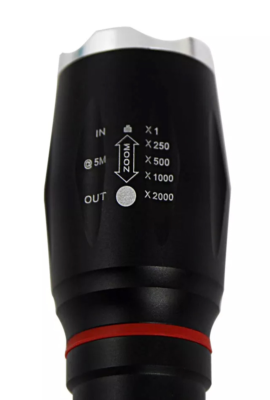 ESPERANZA φορητός φακός LED EOT070, 250lm, IPX3, zoom, με μαγνήτη, μαύρος EOT070