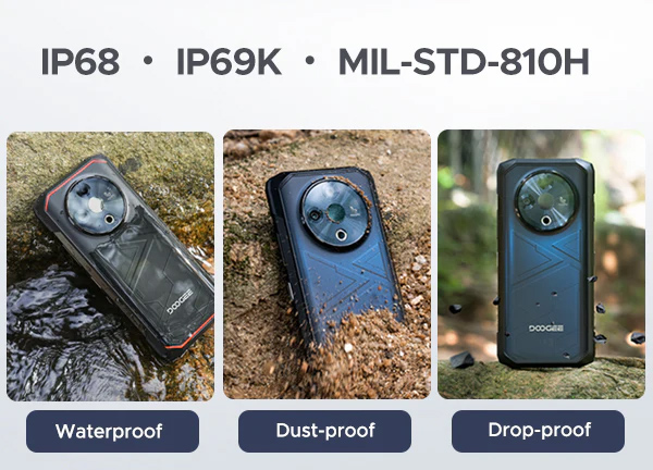 DOOGEE smartphone Fire 6, 6.56, 6/256GB, 10400mAh, IP68/IP69K, μαύρο FIRE6-BK