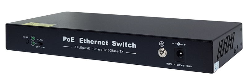 FOLKSAFE PoE Ethernet Switch FS-S1008EP-E, 8 Ports 10/100Mbps FS-S1008EP-E