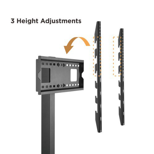 BRATECK βάση τηλεόρασης δαπέδου FS32-46, 37-75, έως 40kg, με ράφι FS32-46