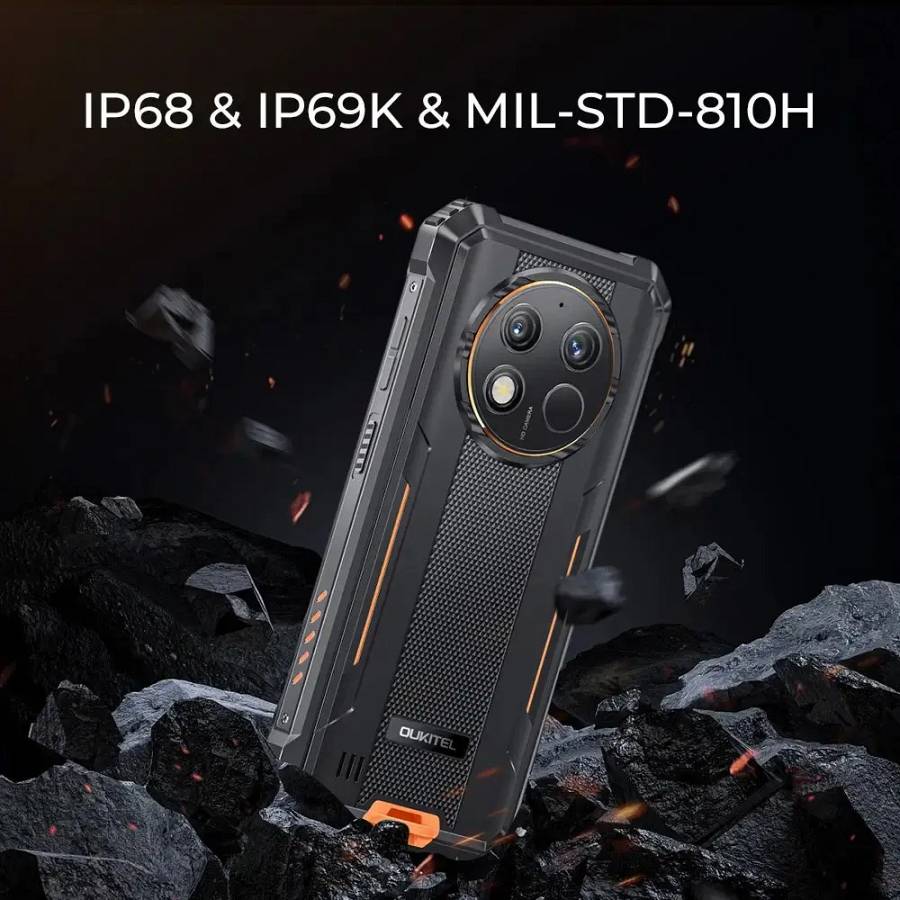 OUKITEL smartphone G1, 6.52, 6/256GB, 10600mAh, IP68/IP69K/MIL-STD-810H, μαύρο G1-BK