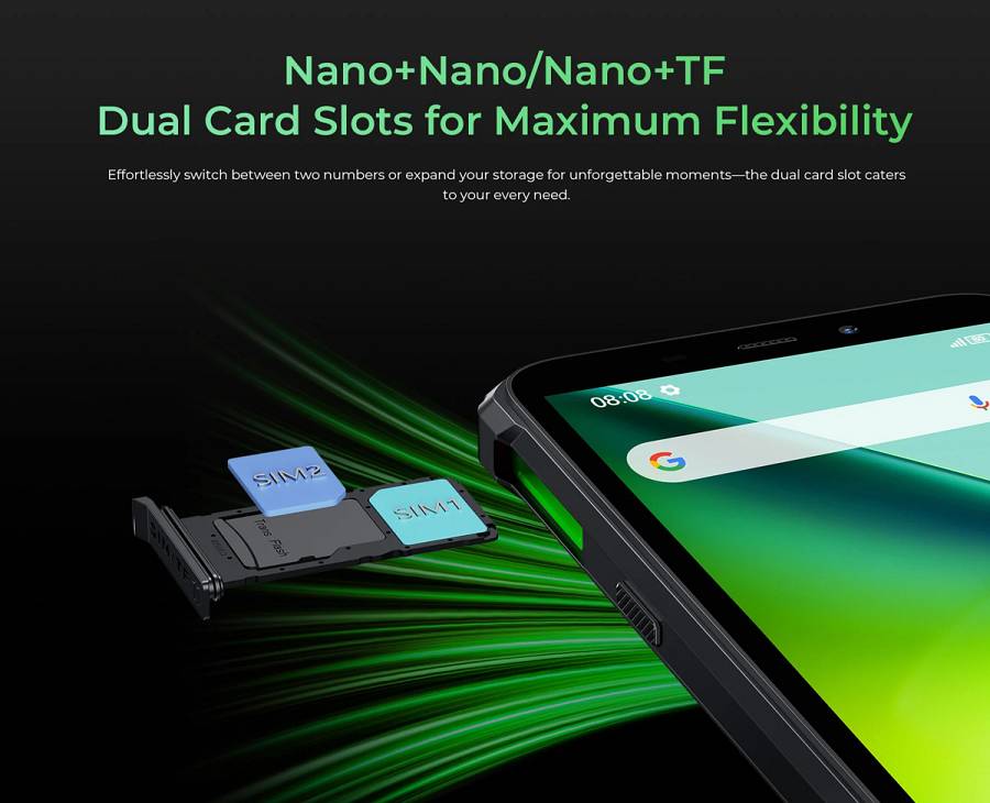 OUKITEL smartphone G5, 6, 4/128GB, 6300mAh, IP68/IP69K, μαύρο G54128-BK