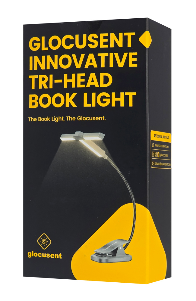 GLOCUSENT LED φακός διαβάσματος GLCSNTA2301, επαναφορτιζόμενος, έως 50lm, γκρι GLCSNTA2301