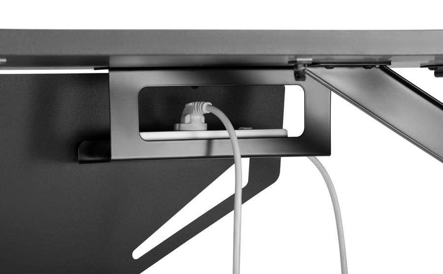 BRATECK gaming γραφείο Glory GMD04-1S, 1200x600mm, RGB, μαύρο GMD04-1S