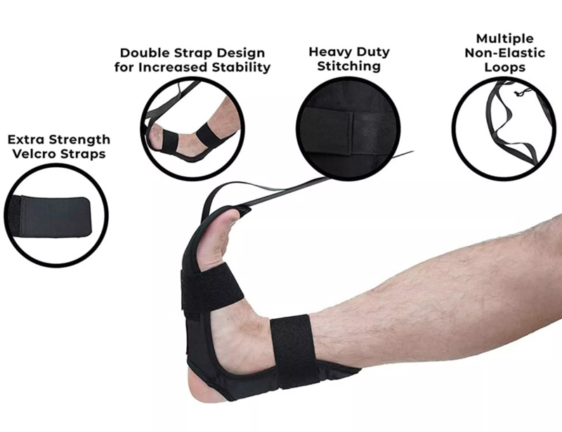 Ελαστικός ιμάντας για ασκήσεις Pilates/Yoga GYM-0022, 110cm, μαύρος GYM-0022