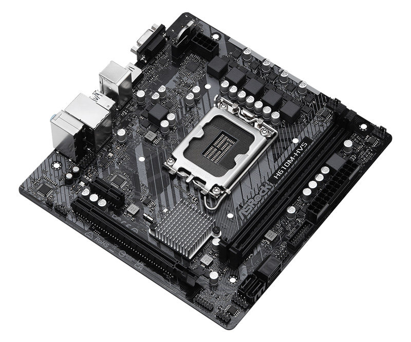 ASROCK μητρική H610M-HVS, 2x DDR4, s1700, USB 3.2 Gen1, mATX H610M-HVS