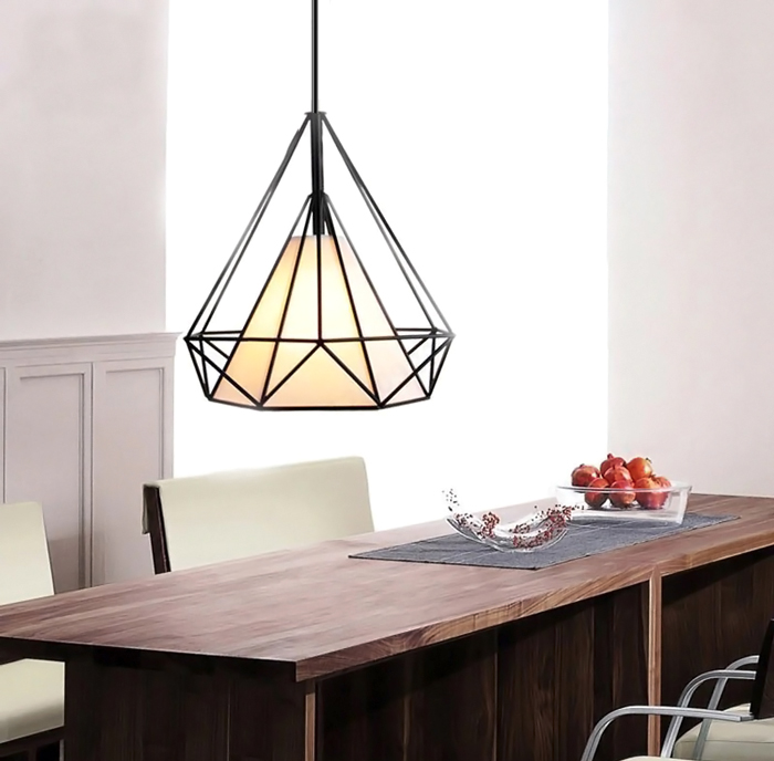 POWERTECH φωτιστικό οροφής HLL-0005, E27, Φ27, μεταλλικό, λευκό-μαύρο HLL-0005