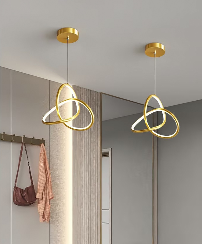 POWERTECH LED φωτιστικό οροφής HLL-0122, 15W, 4000K, Φ22cm x 1m, χρυσό HLL-0122