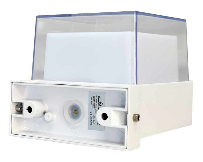 POWERTECH LED φωτιστικό τοίχου HLL-0156, 7W, 4000K, 560lm, IP65, λευκό HLL-0156