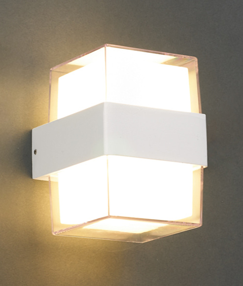 POWERTECH LED φωτιστικό τοίχου HLL-0158, 14W, 4000K, 1120lm, IP65, λευκό HLL-0158