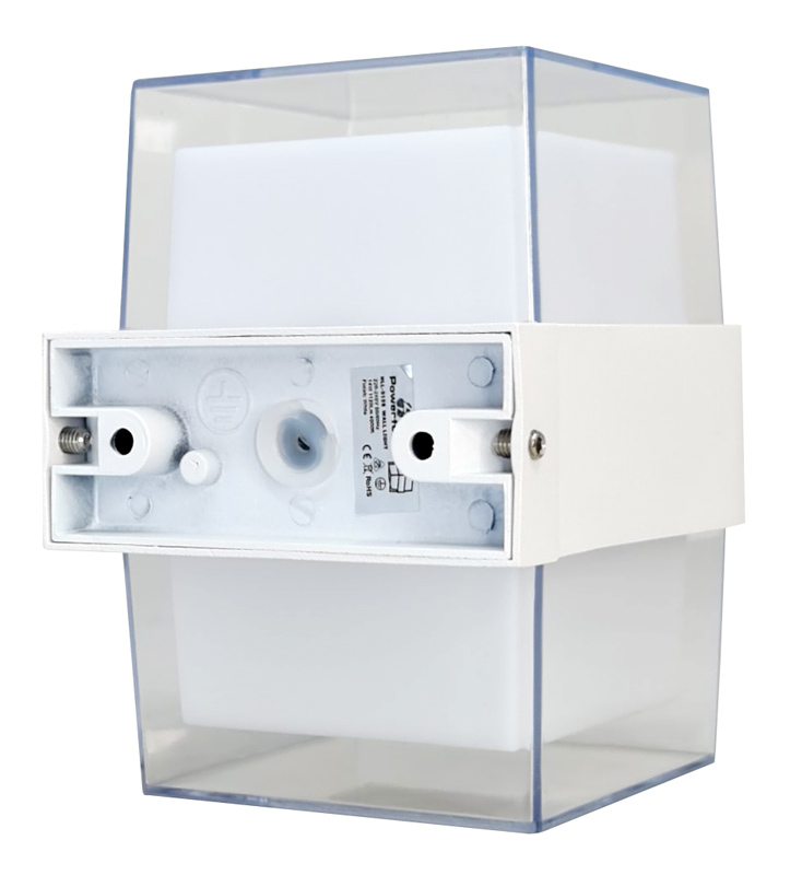 POWERTECH LED φωτιστικό τοίχου HLL-0158, 14W, 4000K, 1120lm, IP65, λευκό HLL-0158