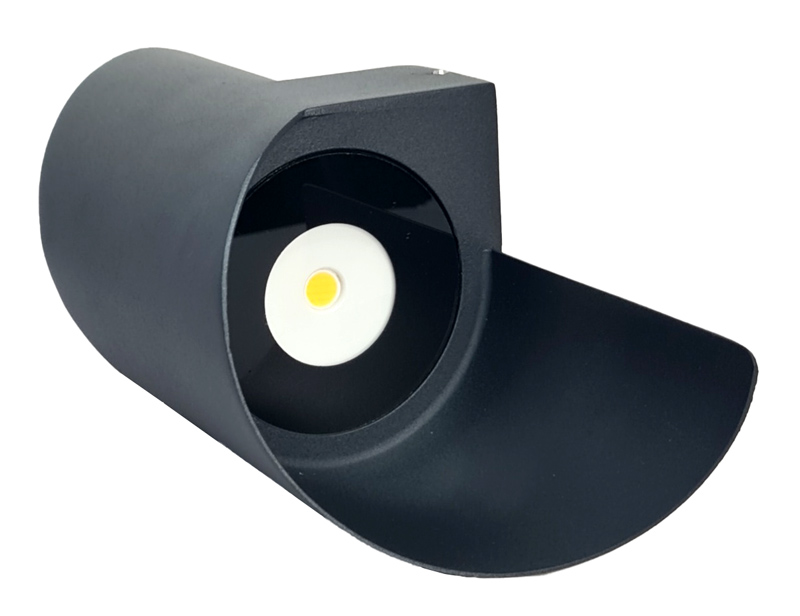 POWERTECH LED φωτιστικό τοίχου HLL-0163, 10W, 4000K, 850lm, IP65, μαύρο HLL-0163