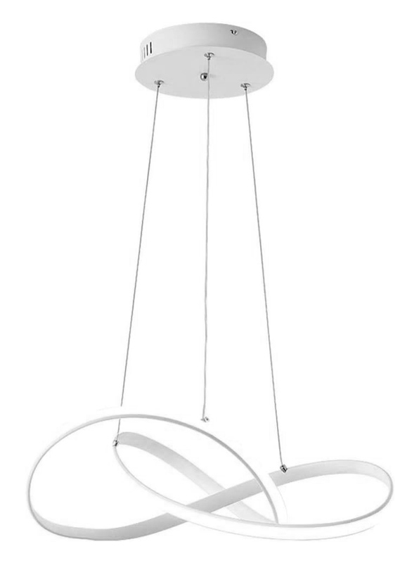POWERTECH LED φωτιστικό οροφής HLL-0164, 50W, 4000K, Φ60cm, 1m, λευκό HLL-0164