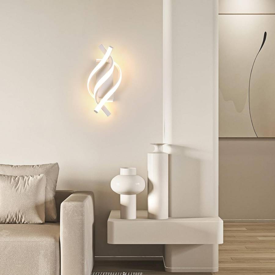 POWERTECH LED φωτιστικό τοίχου HLL-0168, 12W, 4000K, 960lm, λευκό HLL-0168