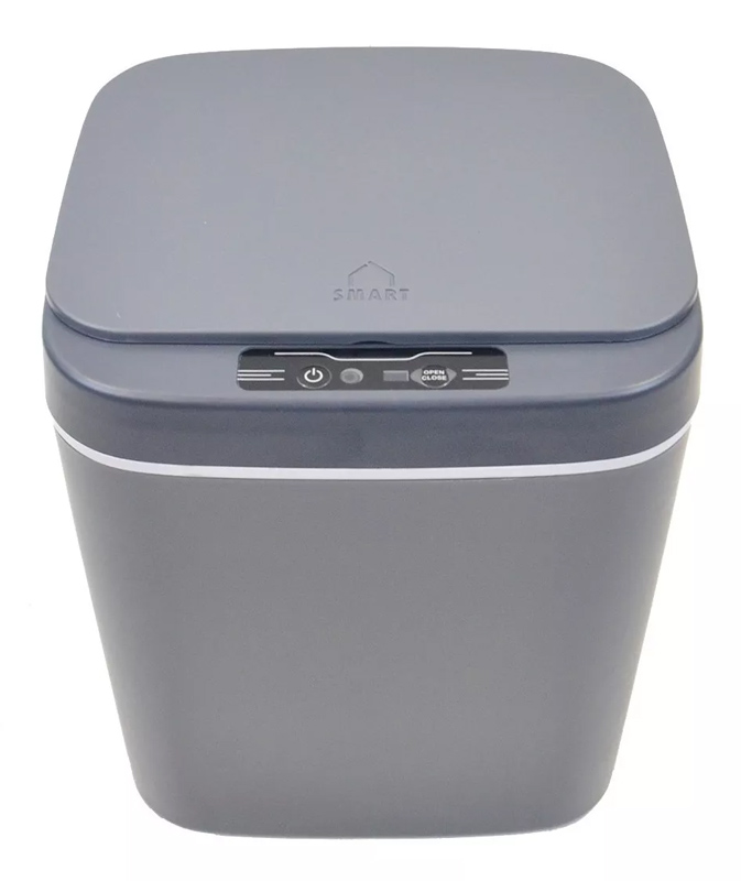 HOME USE κάδος απορριμμάτων HUH-0190 με φωτοκύτταρο, 14lt, γκρι HUH-0190