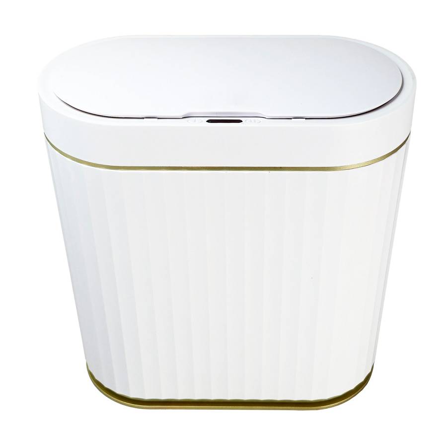 HOME USE κάδος απορριμμάτων HUH-0227 με φωτοκύτταρο, 9lt, λευκός HUH-0227