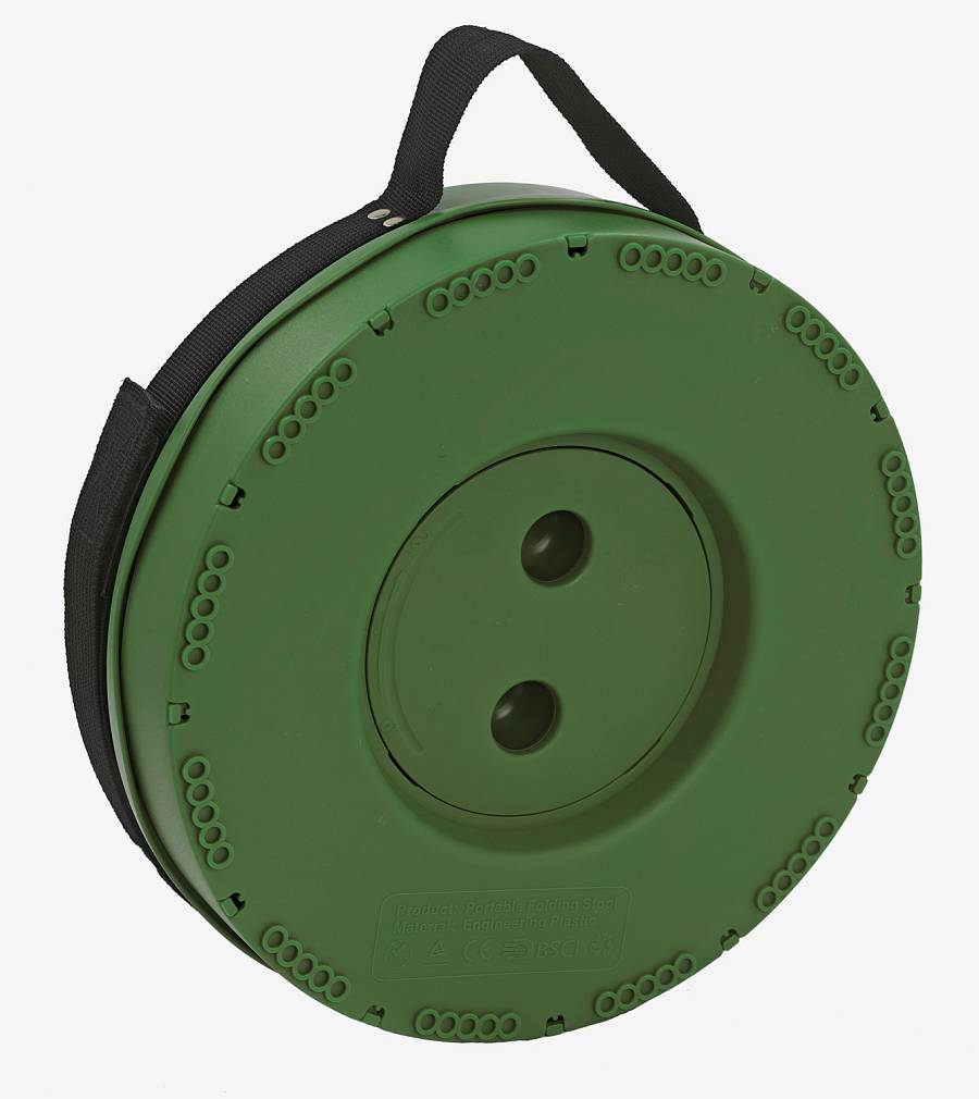 HOME USE πτυσσόμενο καρεκλάκι HUH-0232, αντοχή έως 250kg, 25.5x45cm, πράσινο HUH-0232