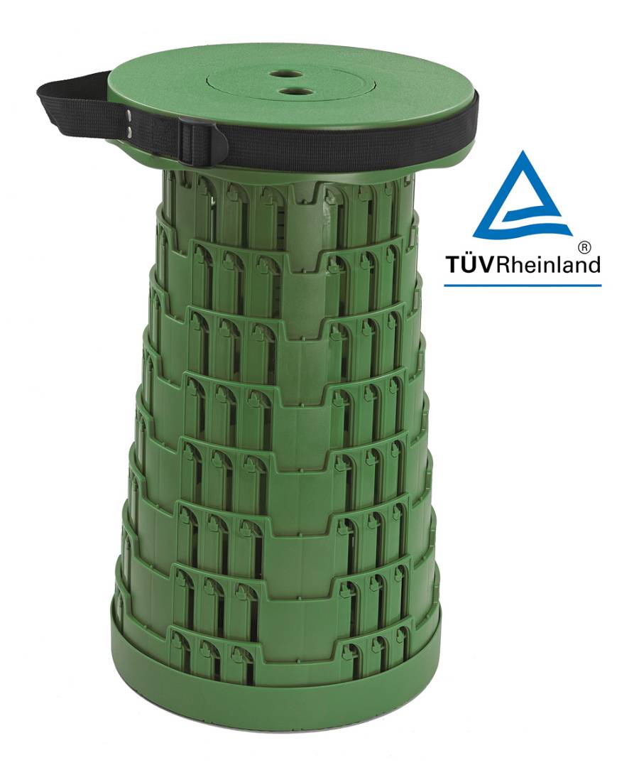 HOME USE πτυσσόμενο καρεκλάκι HUH-0232, αντοχή έως 250kg, 25.5x45cm, πράσινο HUH-0232