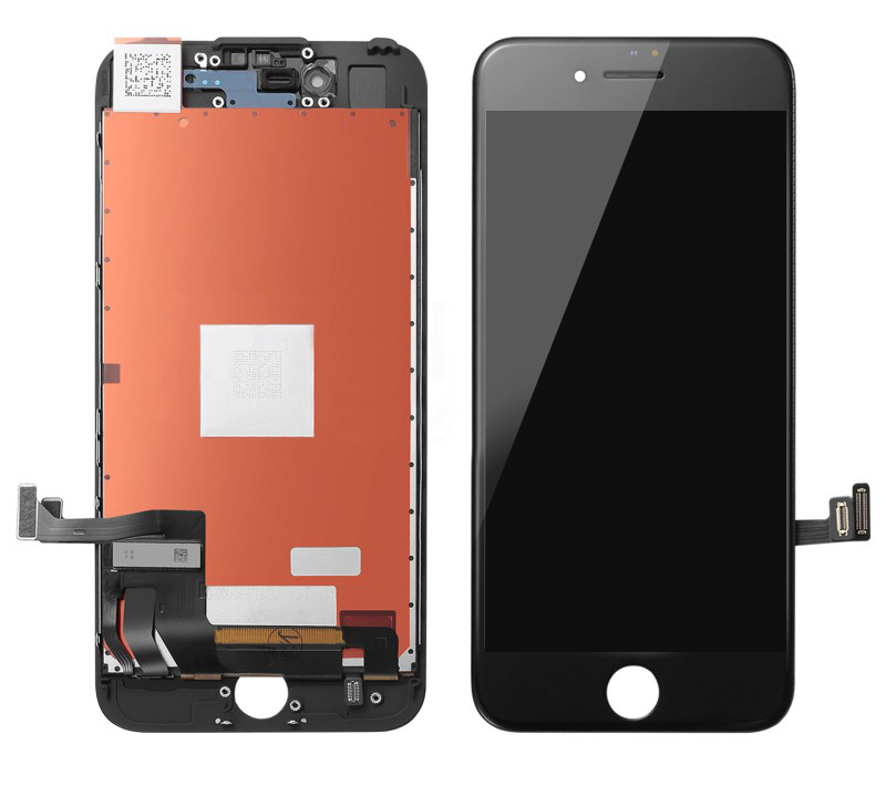 TW INCELL LCD για iPhone 8 Plus, camera-sensor ring, earmesh, μαύρη ILCD-013