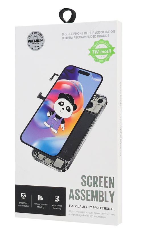 TW INCELL LCD για iPhone 14 Pro, camera-sensor ring, earmesh, μαύρη ILCD-027