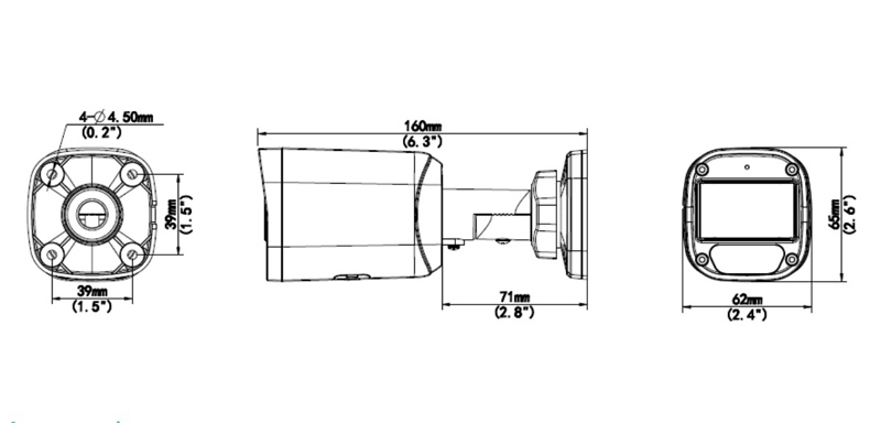 UNIARCH IP κάμερα IPC-B124-APF28K, 2.8mm, 4MP, IP67, PoE, SD, IR 30m IPC-B124-APF28K