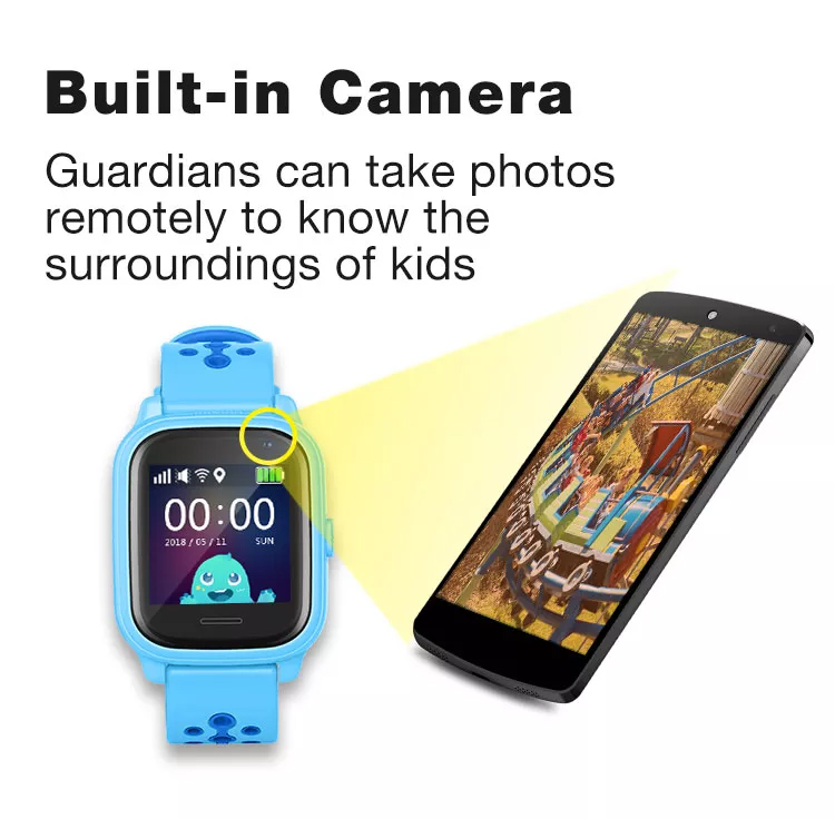 INTIME GPS smartwatch για παιδιά IT-54, 1.33, camera, 2G, IPX7, μαύρο IT-054