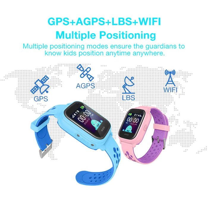 INTIME GPS smartwatch για παιδιά IT-54, 1.33, camera, 2G, IPX7, μαύρο IT-054