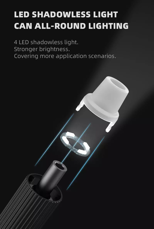 JAKEMY ηλεκτρικό κατσαβίδι JM-Y05 με LED φακό, 3 λειτουργίες, 6 μύτες JM-Y05