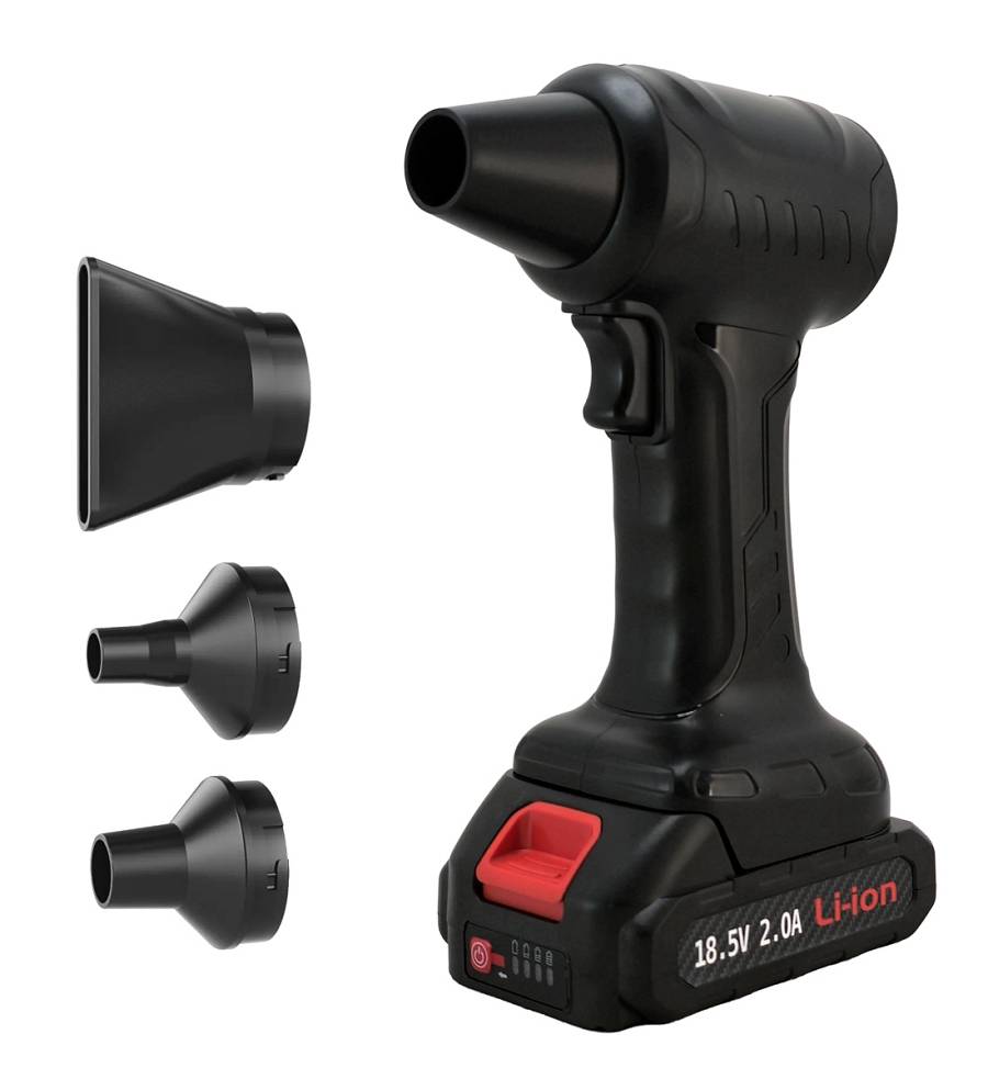 KINZIR ηλεκτρικό air duster AD47, 400W, 10000mAh, μαύρο KNZ-AD47