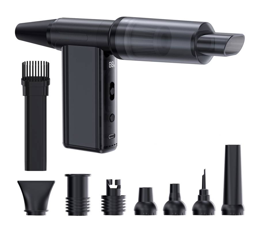KINZIR 2 σε 1 σκουπάκι χειρός & air duster AD51, 180W, 4000mAh, μαύρο KNZ-AD51