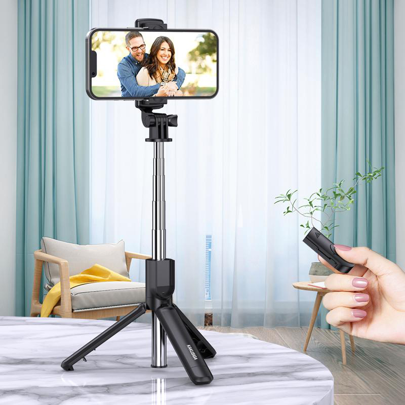 KAKUSIGA selfie stick KSC-1143 με τρίποδο, έως 70cm, Bluetooth, μαύρο KSC-1143