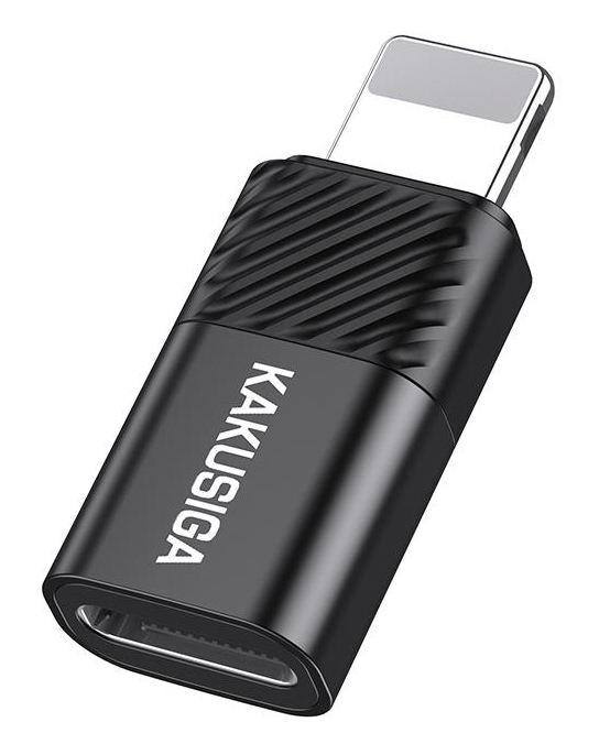 KAKUSIGA αντάπτορας Lightning σε USB-C KSC-1408, 480Mbps, 2A, μαύρος KSC-1408